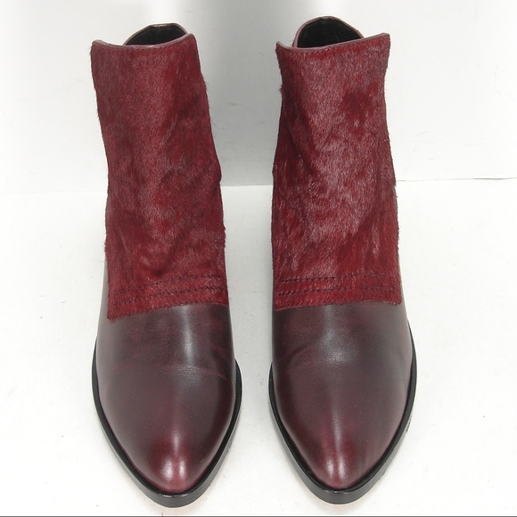 ALEXANDER WANG CARA CALF HAIR LEATHER BOOTIES 37 - Picture 2 of 8